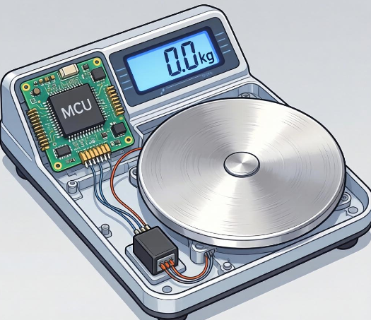 基于单片机电子秤设计5kg-（电路+PCB+代码+论文+参考资料）