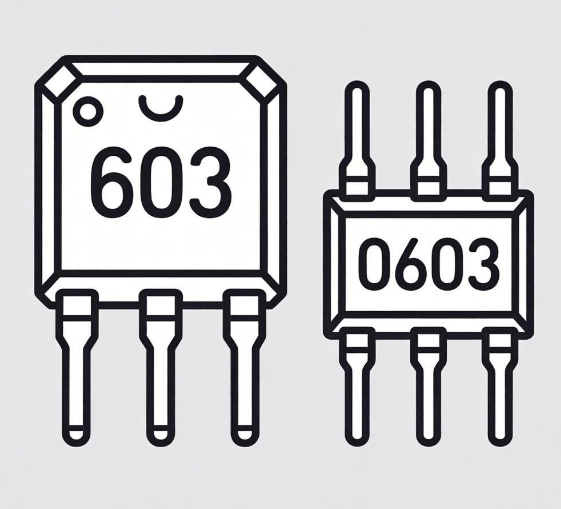元器件封装形式603和0603