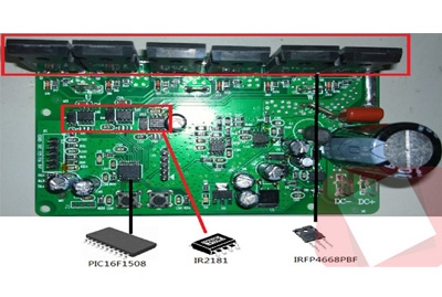 基于PIC16F1508主控芯片1500W～2000W方波BLDC/PMSM电机控制方案