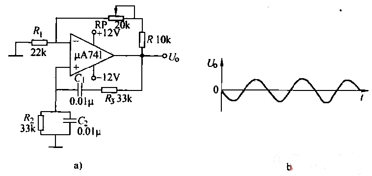 正弦波信号发生器电路与正弦波产生电路