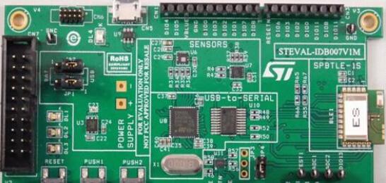 ST 的SPBTLE-1S是蓝牙Smart v4.2低功耗系统级芯片(SoC)解决方案
