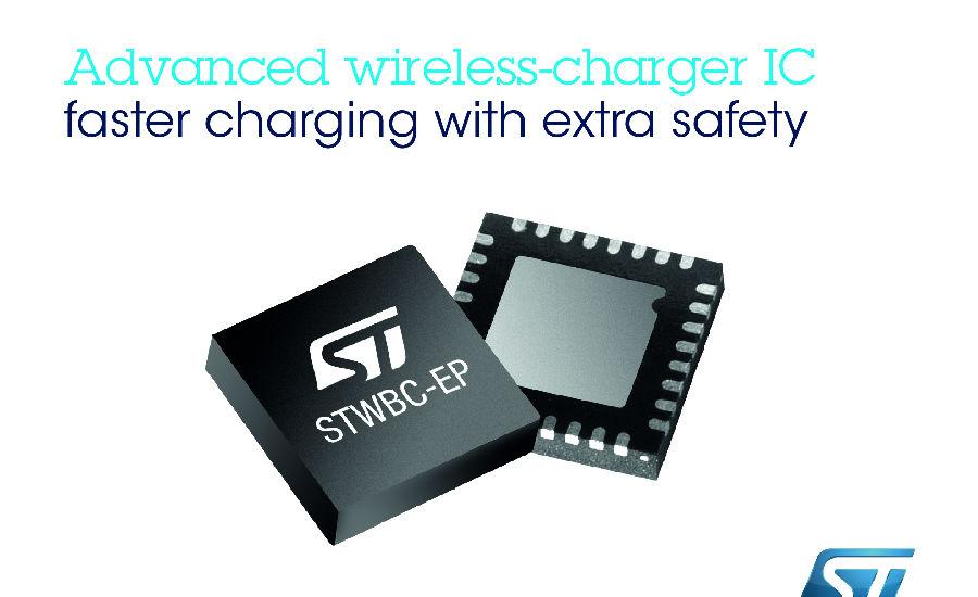 ST’s STWLC33 Inductive Power Receiver Delivers 15W Qi and AirFuel Wireless Charging