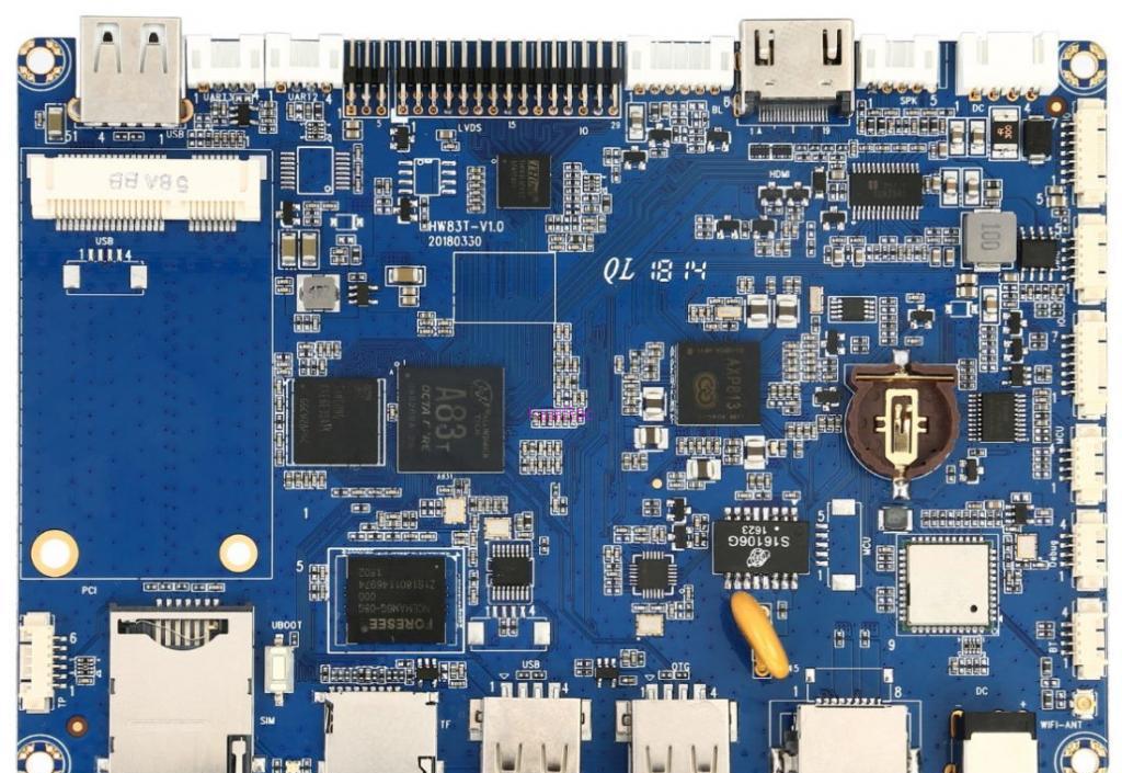 模块板卡：全志A83T/H8八核处理器板卡方案