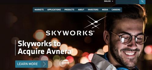 Skyworks将以4.05亿美元收购ASoC芯片厂商Avnera