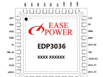 基于EDP3036E快充适配器协议芯片的18W支持休眠两路多协议PD/QC/PE/AFC/FCP快充充电器方案