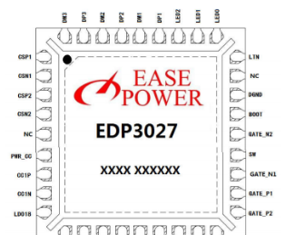 基于EDP3027快充车充芯片的36W降压AC口多协议带屏PD车载手机快速充电方案