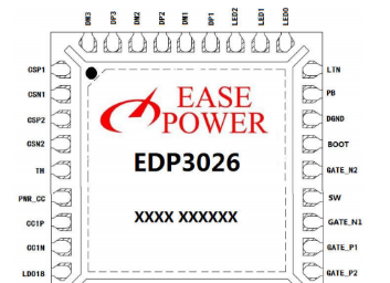 基于EDP3026ML移动电源SOC芯片的18W单节多协议C口双向(带屏)移动电源方案