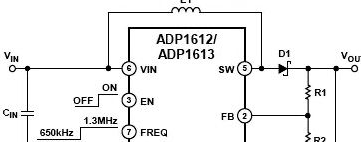 两款低压DC/DC升压转换器应用电路ADP1612和ADP1613