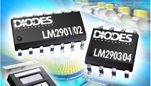 Diodes推出LM2902四通道和LM2904双通道运算放大器