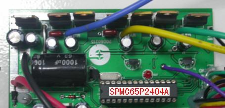 基于SPMC65P2404A 8位工业控制单片机在电动自行车中应用方案