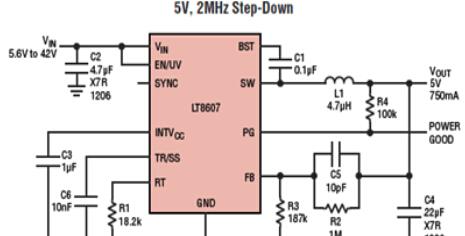 基于Linear公司的LT8607同步降压稳压器解决方案