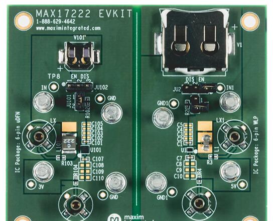 基于Maxim公司的MAX1722x超低静态电流可穿戴电源解决方案