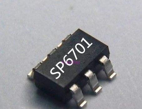 基于SP6701大电流同步2A芯片的12V或5V降3.3V 500mA SOT23封装主控供电方案