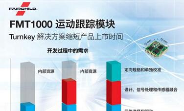 Fairchild发布内嵌传感器融合的工业级 Turnkey 运动跟踪模块方案