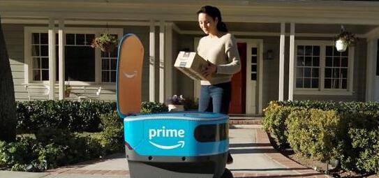 亚马逊测试送货机器人可以自动送货上门
