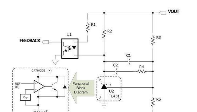 基于TL431并联稳压器的隔离式开关电源输出电压方案