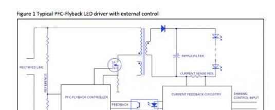 基于单级离线驱动器的远程变光LED解决方案