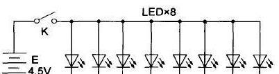 普通AAA电池供电的LED应急灯电路图