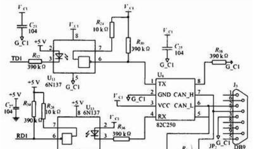 剖析LPC2119USB-CAN连接器电路设计方案