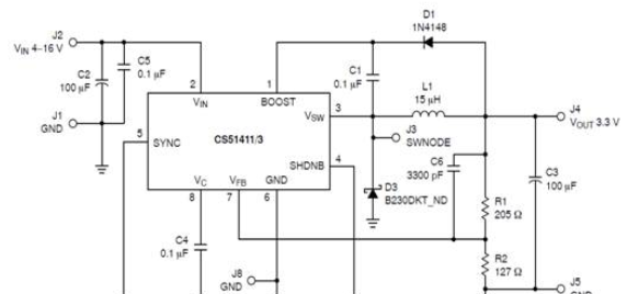 安森美CS51411降压式调节器解决方案