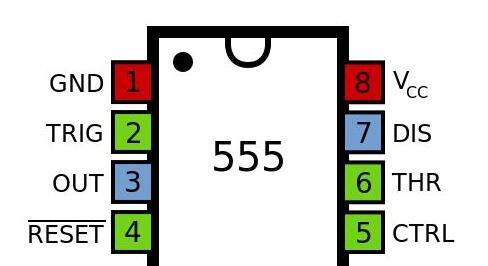 555定时器引脚图_555芯片引脚参数及功能