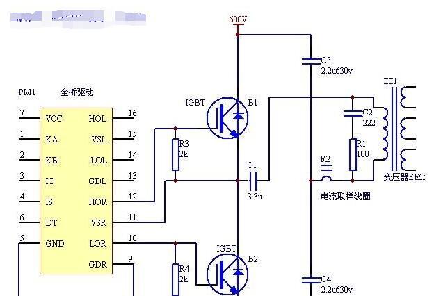 开关电源驱动器PM4040F电路图
