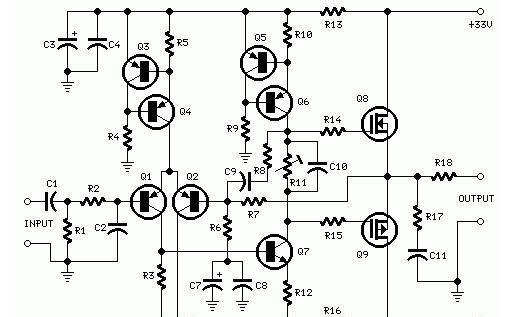 25瓦的MOSFET音频放大器电源电路原理图
