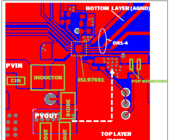 Intersil ISL97691单颗锂电池4路LED驱动方案