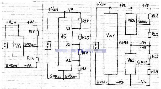音频放大器电压分割电路图