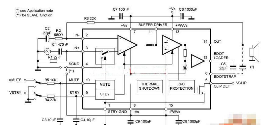 TDA7293音频功放电路图