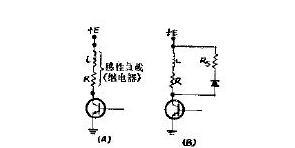 二极管和齐纳二极管构成的电压保护及电流衰减电路