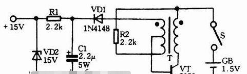 采用三极管设计输出15V升压电路
