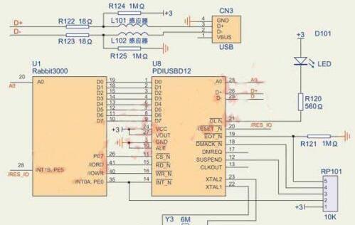 基于Rabbit3000+PDIUSBD12+MC35无线模块的便携式心电监护系统设计解决方案