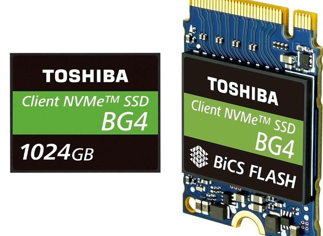 东芝推出新系列NVMe固态硬盘BG4，相比上一代性能超50%以上