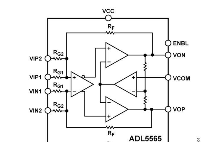 ADL5565 6 GHz超高动态范围差分放大器