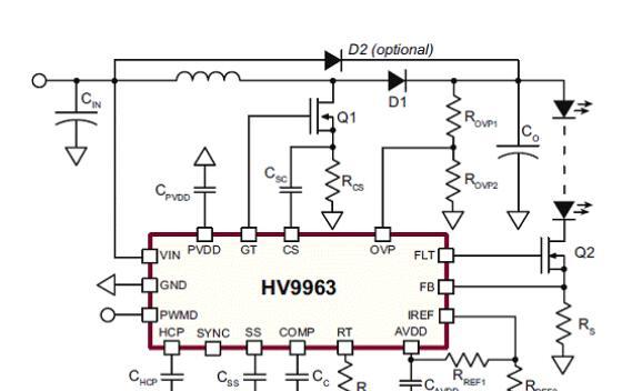 Supertex HV9963高压LED驱动方案