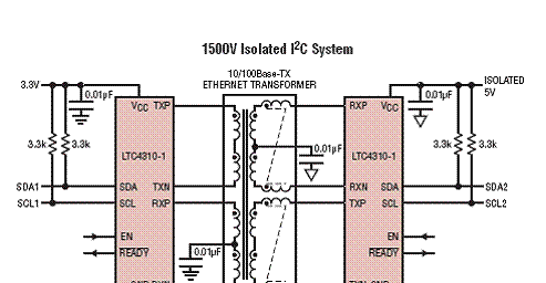 Linear LTC4310绝缘双向I2C总线通信方案