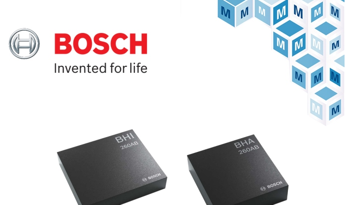 贸泽电子开售Bosch Sensortec BHI260AB和BHA260AB智能传感器