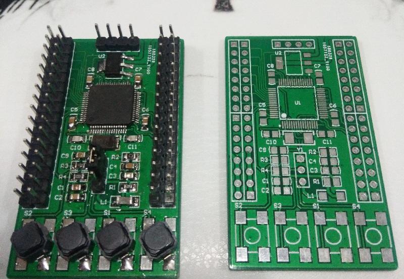Mini版​stm32f103RCT6开发板电路设计方案（增加安装孔）