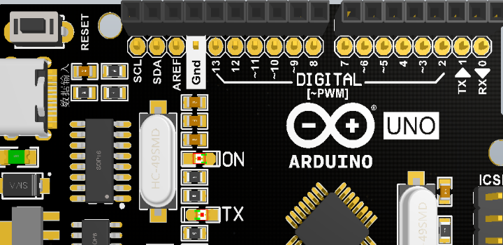 type-c接口 arduino uno 开发板设计方案
