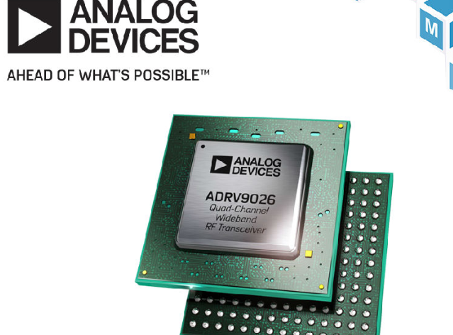 Mouser - 贸泽电子开售 Analog Devices ADRV9026四通道宽带RF收发器