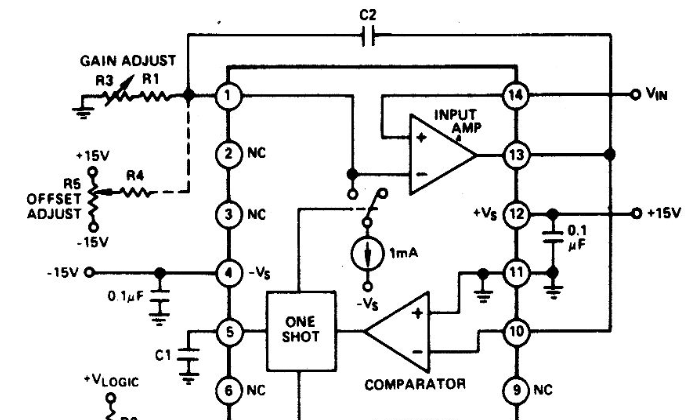 电压-频率转换电路和负输入电压电路