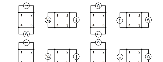 测量范德堡法电阻率和霍尔电压