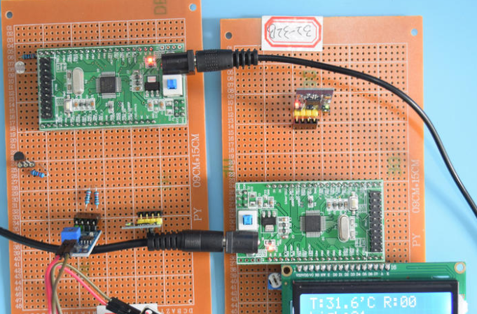 STM32单片机无线ZIGBEE智能大棚土壤湿度光照32-（pcb+源码+电路图+论文）