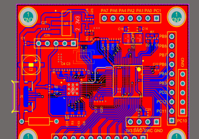 STM32F205RBT6的USB_BULK数据传输电路设计方案(pcb+上位机)