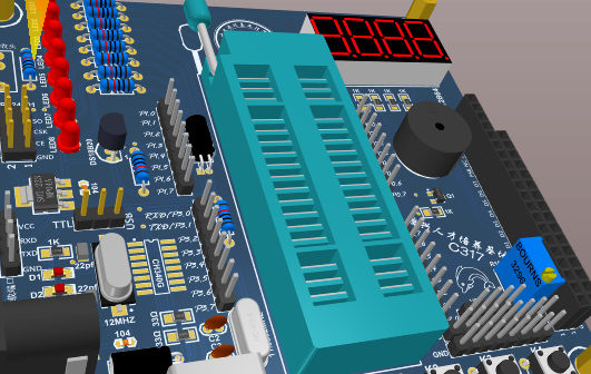 STC89C51最小系统开发板电路设计方案（PCB+原理图）