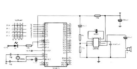 用AT89C51单片机+LM386的微型电子琴设计方案