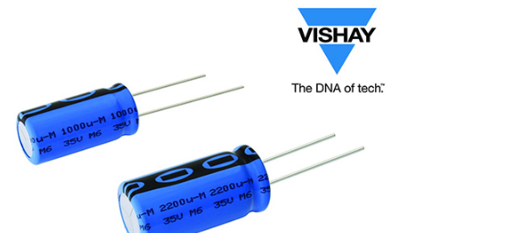 Vishay推出小型铝电容器，可提高系统设计灵活性，并节省电路板空间