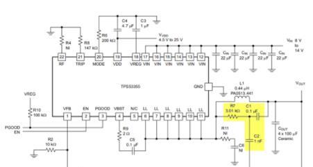 基于TPS53355 D-CAP控制模式芯片实现RCC纹波电路的应用设计方案