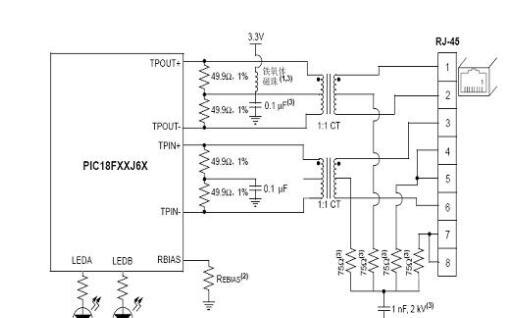 基于PIC18F66J60以太网控制芯片+IA4421无线遥控芯片的智能家居中电热水器设计方案